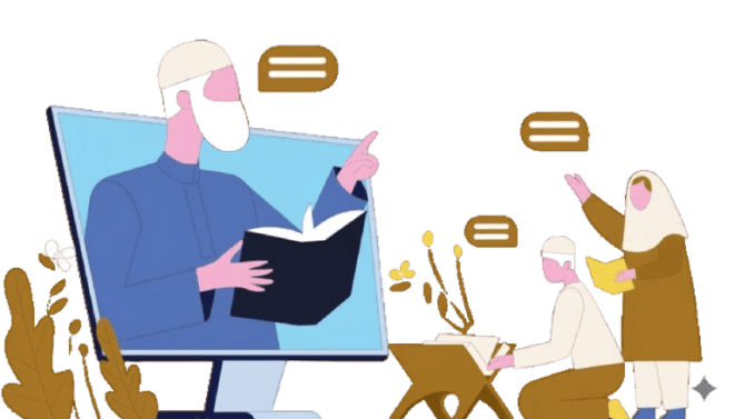 Online Quran teaching illustration